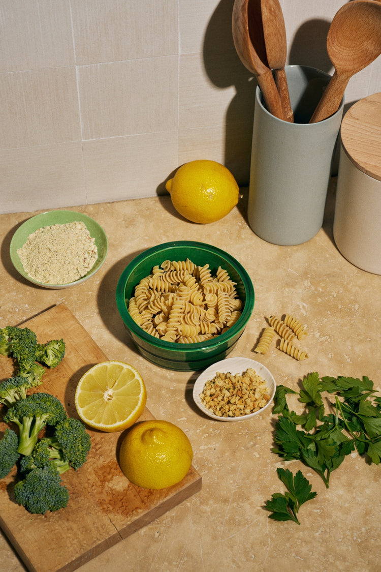 Garlic Lemon Rotini with Broccoli