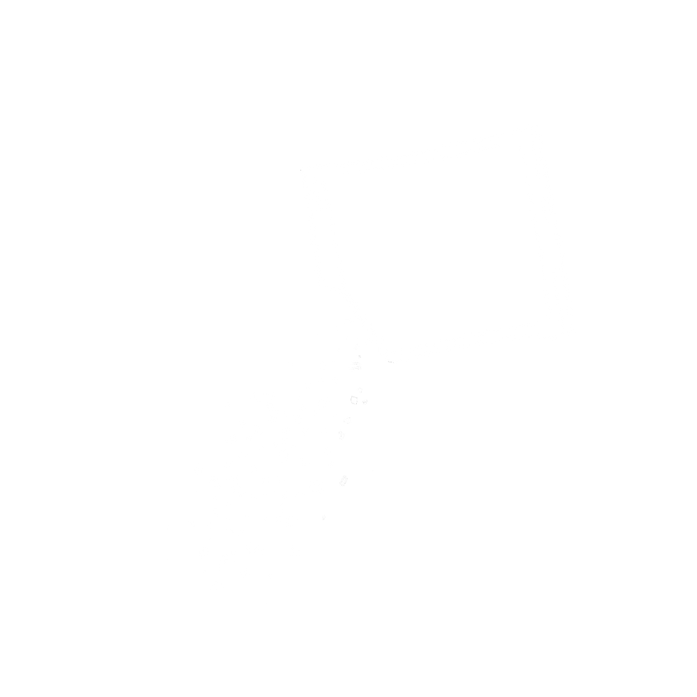 White line illustration of a torn seasoning packet pouring out seasoning, designed for display on a dark background.