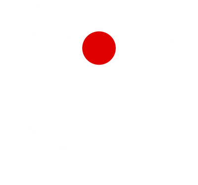 Riff logo in white lettering with a red dot over the i, shown on a white background so only the red dot is visible.
